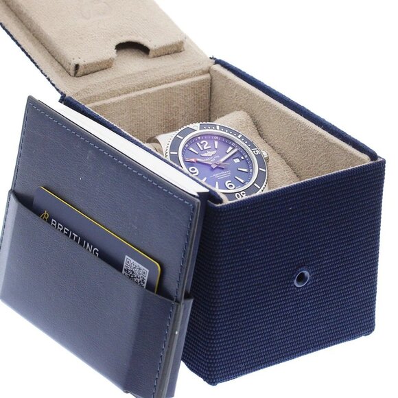 BREITLING Super Ocean 44 Date blue Dial Automatic Men's Watch - Picture 2 of 7